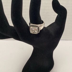 Silpada Elizabeth ring 925 square CZ ring